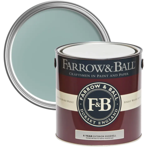 Farrow & Ball Exterior Eggshell 750ml, Dix Blue No. 82, Exterior Eggshell Paint with 6 Year Protection Farrow & Ball Exterior Eggshell 750ml, Dix Blue No. 82, Exterior Eggshell Paint with 6 Year Protection
