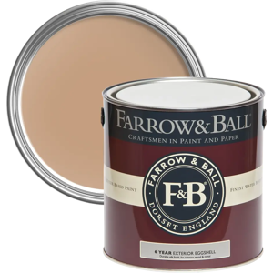 Farrow & Ball Exterior Eggshell 750ml, Entrance Hall Pink No. 61, Exterior Eggshell Paint with 6 Year Protection Farrow & Ball Exterior Eggshell 750ml, Entrance Hall Pink No. 61, Exterior Eggshell Paint with 6 Year Protection
