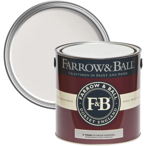 Farrow & Ball Exterior Eggshell 750ml, Great White No. 2006, Exterior Eggshell Paint with 6 Year Protection Farrow & Ball Exterior Eggshell 750ml, Great White No. 2006, Exterior Eggshell Paint with 6 Year Protection