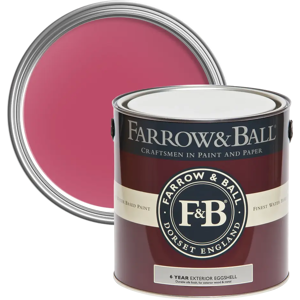 Farrow & Ball Exterior Eggshell 750ml, Lake Red No. W92, Exterior Eggshell Paint with 6 Year Protection Farrow & Ball Exterior Eggshell 750ml, Lake Red No. W92, Exterior Eggshell Paint with 6 Year Protection