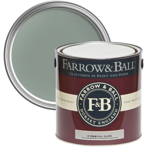 Farrow & Ball Full Gloss 750ml, Castle Gray No. 92, Wood and Metalwork Paint Farrow & Ball Full Gloss 750ml, Castle Gray No. 92, Wood and Metalwork Paint