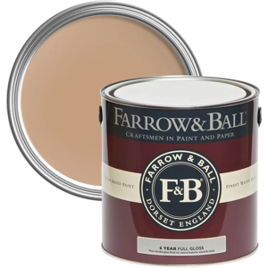 Farrow & Ball Full Gloss 750ml, Entrance Hall Pink No. 61, Wood and Metalwork Paint Farrow & Ball Full Gloss 750ml, Entrance Hall Pink No. 61, Wood and Metalwork Paint