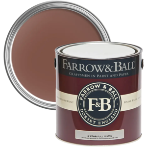Farrow & Ball Full Gloss 750ml, Etruscan Red No. 56, Wood and Metalwork Paint Farrow & Ball Full Gloss 750ml, Etruscan Red No. 56, Wood and Metalwork Paint