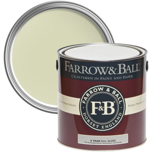 Farrow & Ball Full Gloss 750ml, Green Ground No. 206, Wood and Metalwork Paint Farrow & Ball Full Gloss 750ml, Green Ground No. 206, Wood and Metalwork Paint