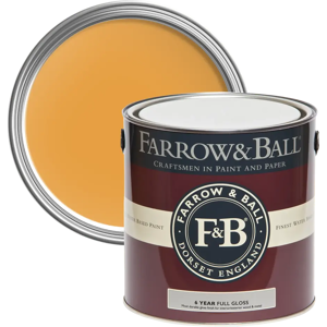 Farrow & Ball Full Gloss 750ml, Dutch Orange No. W76, Wood and Metalwork Paint Farrow & Ball Full Gloss 750ml, Dutch Orange No. W76, Wood and Metalwork Paint
