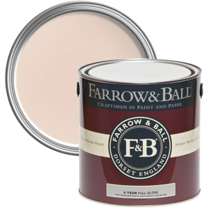 Farrow & Ball Full Gloss 750ml, Pink Ground No. 202, Wood and Metalwork Paint Farrow & Ball Full Gloss 750ml, Pink Ground No. 202, Wood and Metalwork Paint