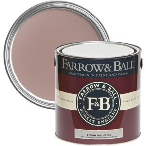 Farrow & Ball Full Gloss 750ml, Sulking Room Pink No. 295, Wood and Metalwork Paint Farrow & Ball Full Gloss 750ml, Sulking Room Pink No. 295, Wood and Metalwork Paint