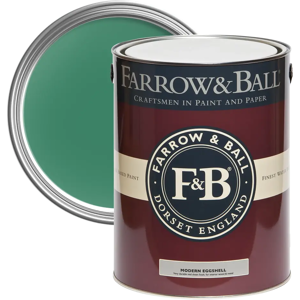 Farrow & Ball Modern Eggshell 750ml, Verdigris Green No. W50, Modern Eggshell Paint Farrow & Ball Modern Eggshell 750ml, Verdigris Green No. W50, Modern Eggshell Paint
