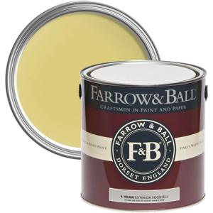 Farrow & Ball Exterior Eggshell 750ml, Citrona No. CC3, Exterior Eggshell Paint with 6 Year Protection Farrow & Ball Exterior Eggshell 750ml, Citrona No. CC3, Exterior Eggshell Paint with 6 Year Protection