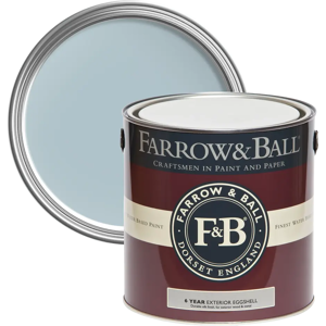 Farrow & Ball Exterior Eggshell 750ml, Hazy No. CC6, Exterior Eggshell Paint with 6 Year Protection Farrow & Ball Exterior Eggshell 750ml, Hazy No. CC6, Exterior Eggshell Paint with 6 Year Protection