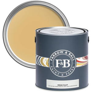 Farrow & Ball Dead Flat, Print Room Yellow No. 69, Ultra Matt Multi-Surface Paint Farrow & Ball Dead Flat, Print Room Yellow No. 69, Ultra Matt Multi-Surface Paint