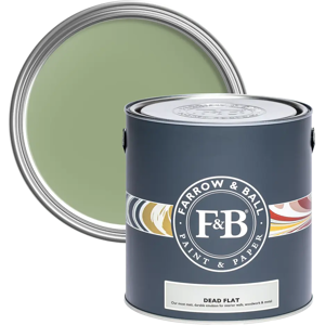Farrow & Ball Dead Flat 750ml, Saxon Green No. 80, Ultra Matt Multi-Surface Paint Farrow & Ball Dead Flat 750ml, Saxon Green No. 80, Ultra Matt Multi-Surface Paint