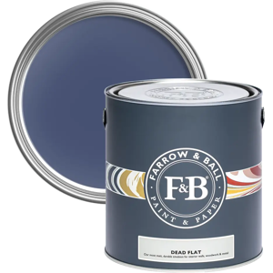 Farrow & Ball Dead Flat 750ml, Drawing Room Blue No. 253, Ultra Matt Multi-Surface Paint Farrow & Ball Dead Flat 750ml, Drawing Room Blue No. 253, Ultra Matt Multi-Surface Paint