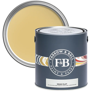 Farrow & Ball Dead Flat 750ml, Ciara Yellow No. 73, Ultra Matt Multi-Surface Paint Farrow & Ball Dead Flat 750ml, Ciara Yellow No. 73, Ultra Matt Multi-Surface Paint