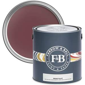 Farrow & Ball Dead Flat 2.5L, Preference Red No. 297, Ultra Matt Multi-Surface Paint Farrow & Ball Dead Flat 2.5L, Preference Red No. 297, Ultra Matt Multi-Surface Paint