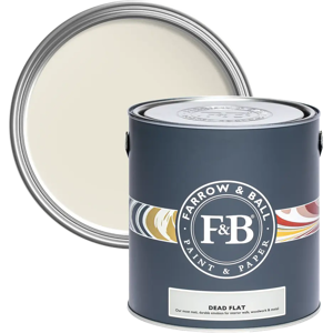 Farrow & Ball Dead Flat 2.5L, Farrow's White No. 9812, Ultra Matt Multi-Surface Paint Farrow & Ball Dead Flat 2.5L, Farrow's White No. 9812, Ultra Matt Multi-Surface Paint