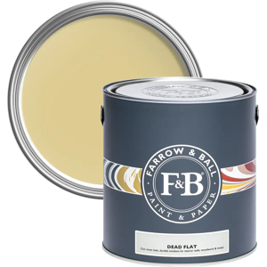 Farrow & Ball Dead Flat 2.5L, Gervase Yellow No. 72, Ultra Matt Multi-Surface Paint Farrow & Ball Dead Flat 2.5L, Gervase Yellow No. 72, Ultra Matt Multi-Surface Paint