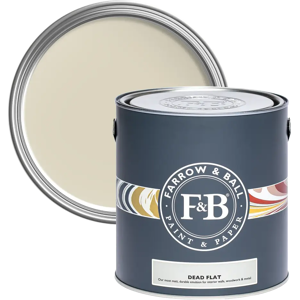 Farrow & Ball Dead Flat 2.5L, Off-White No. 3, Ultra Matt Multi-Surface Paint Farrow & Ball Dead Flat 2.5L, Off-White No. 3, Ultra Matt Multi-Surface Paint