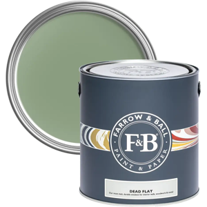 Farrow & Ball Dead Flat 5L, Suffield Green No. 77, Ultra Matt Multi-Surface Paint Farrow & Ball Dead Flat 5L, Suffield Green No. 77, Ultra Matt Multi-Surface Paint