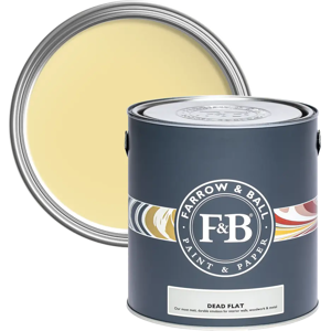 Farrow & Ball Dead Flat 5L, Dayroom Yellow No. 233, Ultra Matt Multi-Surface Paint Farrow & Ball Dead Flat 5L, Dayroom Yellow No. 233, Ultra Matt Multi-Surface Paint