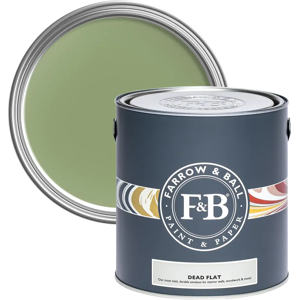Farrow & Ball Dead Flat 5L, Yeabridge Green No. 287, Ultra Matt Multi-Surface Paint Farrow & Ball Dead Flat 5L, Yeabridge Green No. 287, Ultra Matt Multi-Surface Paint
