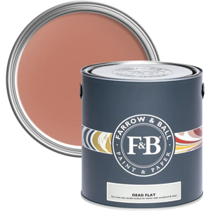 Farrow & Ball Dead Flat 5L, Red Earth No. 64, Ultra Matt Multi-Surface Paint Farrow & Ball Dead Flat 5L, Red Earth No. 64, Ultra Matt Multi-Surface Paint