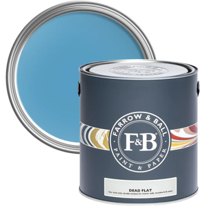 Farrow & Ball Dead Flat 5L, St Giles Blue No. 280, Ultra Matt Multi-Surface Paint Farrow & Ball Dead Flat 5L, St Giles Blue No. 280, Ultra Matt Multi-Surface Paint