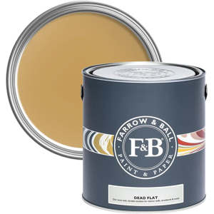 Farrow & Ball Dead Flat 5L, India Yellow No. 66, Ultra Matt Multi-Surface Paint Farrow & Ball Dead Flat 5L, India Yellow No. 66, Ultra Matt Multi-Surface Paint