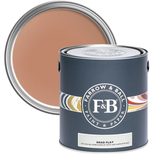 Farrow & Ball Dead Flat 5L, Folly Pink No. G14, Ultra Matt Multi-Surface Paint Farrow & Ball Dead Flat 5L, Folly Pink No. G14, Ultra Matt Multi-Surface Paint