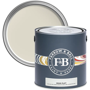 Farrow & Ball Dead Flat 5L, Shadow White No. 282, Ultra Matt Multi-Surface Paint Farrow & Ball Dead Flat 5L, Shadow White No. 282, Ultra Matt Multi-Surface Paint