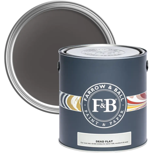Farrow & Ball Dead Flat 5L, Tanner's Brown No. 255, Ultra Matt Multi-Surface Paint Farrow & Ball Dead Flat 5L, Tanner's Brown No. 255, Ultra Matt Multi-Surface Paint
