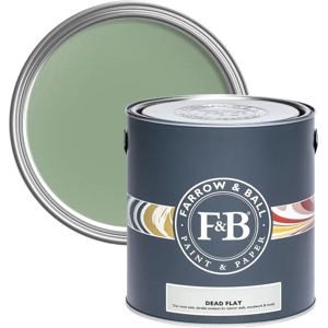 Farrow & Ball Dead Flat 5L, Breakfast Room Green No. 81, Ultra Matt Multi-Surface Paint Farrow & Ball Dead Flat 5L, Breakfast Room Green No. 81, Ultra Matt Multi-Surface Paint