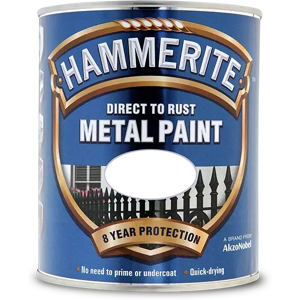Hammerite Direct to Rust Metal Paint Smooth Finish, Black 750ml Hammerite Direct to Rust Metal Paint Smooth Finish, Black 750ml