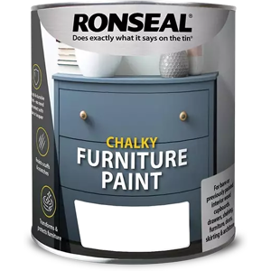 Ronseal Chalky Furniture Paint, Duck Egg 750ml Ronseal Chalky Furniture Paint, Duck Egg 750ml