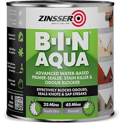 Zinsser B-I-N Aqua, White 2.5L Zinsser B-I-N Aqua, White 2.5L