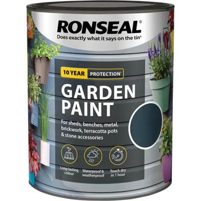 Ronseal Garden Paint 5L, Charcoal Grey Ronseal Garden Paint 5L, Charcoal Grey