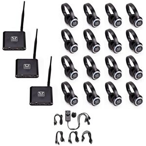SubZero UHF 3-Channel Silent Disco System Custom Bundle SubZero UHF 3-Channel Silent Disco System Custom Bundle