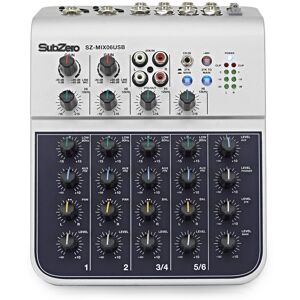 SubZero SZ-MIX06USB 6-Channel USB Mixer/Interface SubZero SZ-MIX06USB 6-Channel USB Mixer/Interface