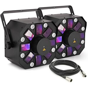Stellar 66W Multi FX Lights by Gear4music Pair Stellar 66W Multi FX Lights by Gear4music Pair