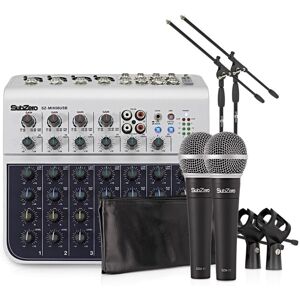 SubZero 8 Channel Mini Mixer and Microphones Bundle SubZero 8 Channel Mini Mixer and Microphones Bundle