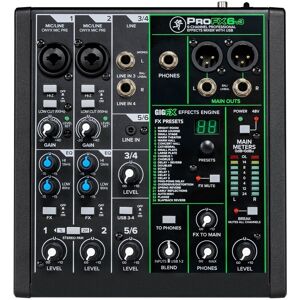 Mackie ProFX6v3 6-Channel Analog Mixer with USB Mackie ProFX6v3 6-Channel Analog Mixer with USB