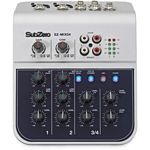 SubZero SZ-MIX04 4-Channel Mini Mixer SubZero SZ-MIX04 4-Channel Mini Mixer