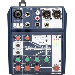 Soundcraft Notepad 5 Analog USB Mixer Soundcraft Notepad 5 Analog USB Mixer