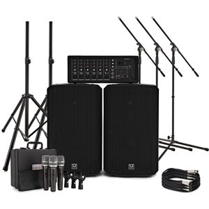 SubZero SZPA-612 250W 12" PA System with Microphones and Stands SubZero SZPA-612 250W 12" PA System with Microphones and Stands