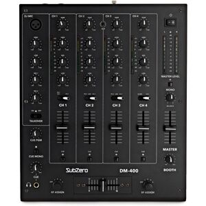SubZero DM-400 4 Channel DJ Mixer with USB - DJ Mixer SubZero DM-400 4 Channel DJ Mixer with USB - DJ Mixer