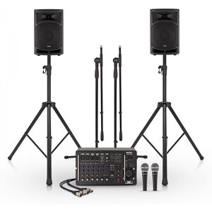 SubZero P88 500W 8" Bluetooth PA System with Mics and Stands SubZero P88 500W 8" Bluetooth PA System with Mics and Stands