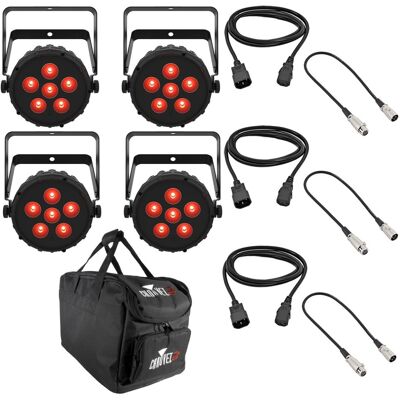 Chauvet DJ SlimPAR T6BT ILS LED Par Can & Carry Bag Bundle Chauvet DJ SlimPAR T6BT ILS LED Par Can & Carry Bag Bundle