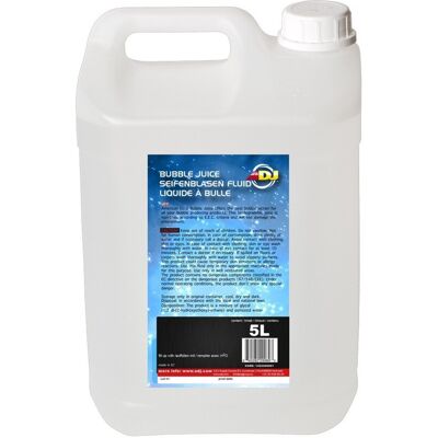 ADJ Bubble Fluid - Ready to Use, 5L Capacity ADJ Bubble Fluid - Ready to Use, 5L Capacity