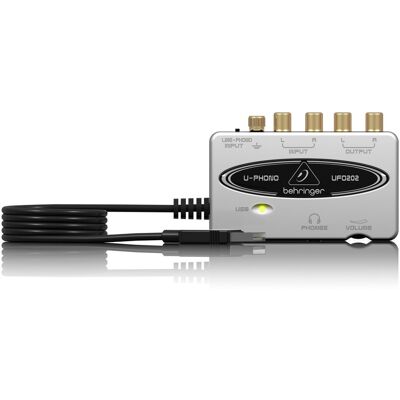 Behringer U-Phono UFO202 USB Vinyl Audio Interface Behringer U-Phono UFO202 USB Vinyl Audio Interface