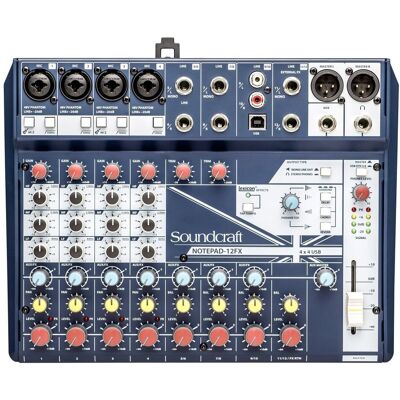 Soundcraft Notepad 12-FX Analog USB Mixer Soundcraft Notepad 12-FX Analog USB Mixer